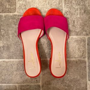 Lulus open toe mules!